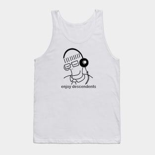 Descendents band cartoon style enjoyed music play design Tank Top